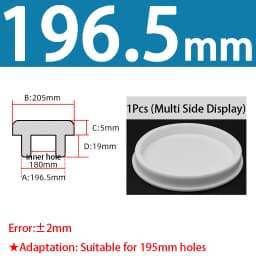 White Silicone Rubber Seal Hole Plugs Hollow Blanking End Cap Bore 6.8-201.5mm T Type Stopper Dustproof Plug Pipe Inserts