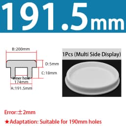 White Silicone Rubber Seal Hole Plugs Hollow Blanking End Cap Bore 6.8-201.5mm T Type Stopper Dustproof Plug Pipe Inserts