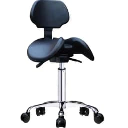 Hydraulic Saddle Dentist Chair Height Adjustable Stool With Backrest Rolling for Clinic Office Medical Spa Massage Make Salons