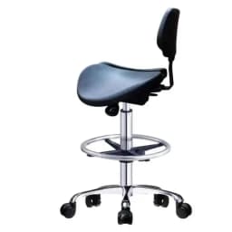 Hydraulic Saddle Dentist Chair Height Adjustable Stool With Backrest Rolling for Clinic Office Medical Spa Massage Make Salons
