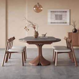 Design Nordic Wood Dining Tables Wood Marble High Oak Home Round Dining Tables Kitchen Extendable Furniture