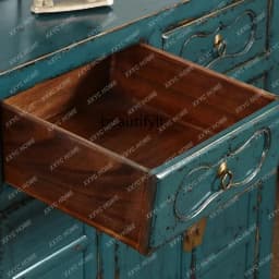 New Chinese style dining sideboard solid wood old entrance storage shoe cabinet decoration classical partition hall cabinet