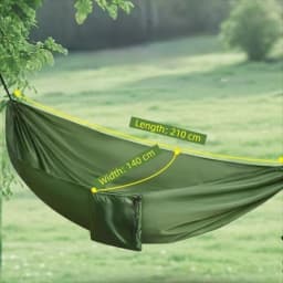 High Strength Colorful Hanging Hammocks Foldable Single and Double Size Camping Hammock Easy Setup Dacron Outdoor Swing Beach