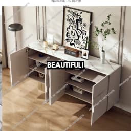 Light luxury solid wood dining side cabinet Modern simple living room decoration Bedroom locker