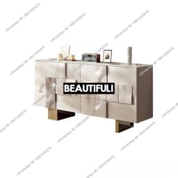 Light luxury solid wood dining side cabinet Modern simple living room decoration Bedroom locker