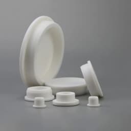 White 6.8mm~68.6mm Silicone Seal Hole Plugs Waterproof Hollow Blanking End Cap T Type High Temp Resistance Dustproof Stopper