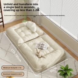 Human kennel lazy sofa reclining sleepable bedroom small dual-purpose folding sofa bed