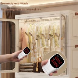 No-Install Foldable Baby Wardrobe – Multilayer Toy Storage Cabinet for Living Room & Bedroom, Space-Saving Clothes Organizer
