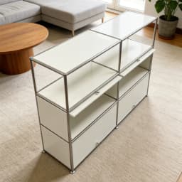 Module Steel Living Room Storage Cabinet Rack Kitchen Sideboard Dining Side Locker Nightstand Flip Sofa Side Cabinet Bookshelf
