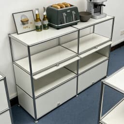 Module Steel Living Room Storage Cabinet Rack Kitchen Sideboard Dining Side Locker Nightstand Flip Sofa Side Cabinet Bookshelf