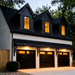 Villa Windproof Rainproof Heavy Duty ELECTRIC ALUMINUM GARAGE DOOR Auto Lift Rustproof Durable High Courtyard Garage Entry Gate