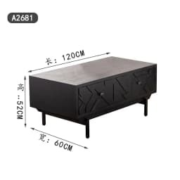 K Black new Italian side cabinet, tempered glass large storage high cabinet