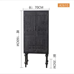 K Black new Italian side cabinet, tempered glass large storage high cabinet