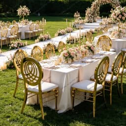 36pcs f30 Round Back Chair Gold Stainless Steel Wedding Chair with White Cushion Hotel Stackable Banquet Dining Chair ivy1092