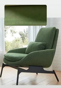 Modern Fabric Leisure Chair Living Room Sofa Chair Hotel Leisure Facilities Armchair