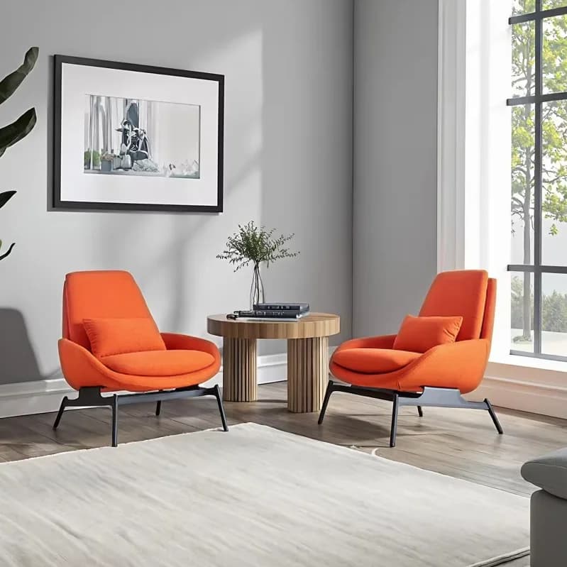Modern Fabric Leisure Chair Living Room Sofa Chair Hotel Leisure Facilities Armchair