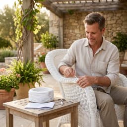 120FT Wicker Repair Kit HDPE PE Rattan for Outdoor Furniture Restoration Weatherproof UV Resistant Garden Chair Fix