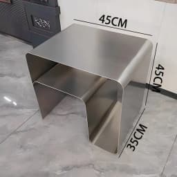 End Tables Mini hotel furniture Stainless steel living room simple and light luxury coffee table creative Nordic small table