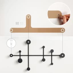 Wrought Iron Coat Racks Black Creative Space Saving Hanger Portable Wall Hanging Coat Hook Modern Bedroom Storage Furniture