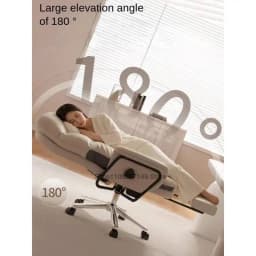 Office computer chair can recline to 180 degrees for lunchtime rest, ergonomic and comfortable for long-term sitting, executive