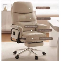 Office computer chair can recline to 180 degrees for lunchtime rest, ergonomic and comfortable for long-term sitting, executive
