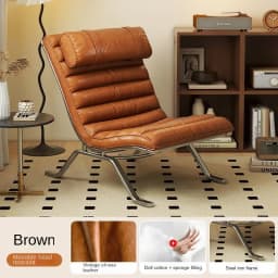 Designer Antique Sofa Chair Minimalist Light Luxury Lazy Leisure Lounge Chair for Living Room