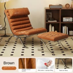 Designer Antique Sofa Chair Minimalist Light Luxury Lazy Leisure Lounge Chair for Living Room