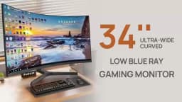 34-Inch hairtail screen curved LCD monitor computer screen quasi-4k165HZ game e-sports speed hva