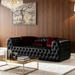 * Italian Style Genuine Leather Sectional Couch Living Room Sofa Modern Luxury Tufted Sofas Furniture Set for Sale