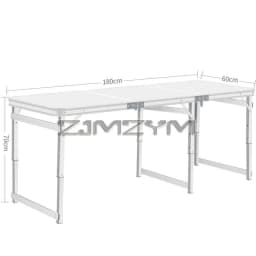 1.8M Outdoor Folding Table Camping Night Market Stall Portable Table Camping Barbecue Table Aluminum Alloy Study Table