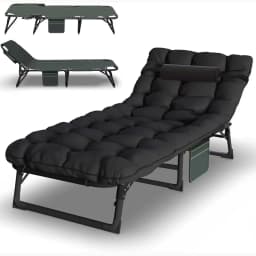 Foldable Camping Hunting Portable Folding Cot Used for Beach Barbecue Backpack Office Hiking Bed with Storage Bag