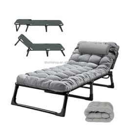Foldable Camping Hunting Portable Folding Cot Used for Beach Barbecue Backpack Office Hiking Bed with Storage Bag