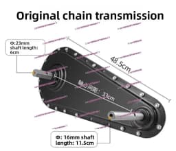 Machine Gearbox Micro Tiller Rotary Tiller Cutting Machine Gearbox Chain Box Agricultural Base