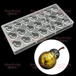 3D Polycarbonate Chocolate Mold S Shape Tadpole Water droplets Shape For Belgium BonBon Sweets Candy Cake Tools Tray Moulds