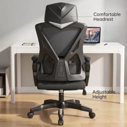 Ergonomic Gaming Office Chair High Back Reclining 145° Adjustable Swivel Computer Desk Chair With Lumbar Support Breathable Mesh