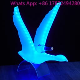 New Illuminated Swan Bottle Presenter Nightclub Bar Party White Gray Goose Vodka Display Rechargeable Light Emitting Diode