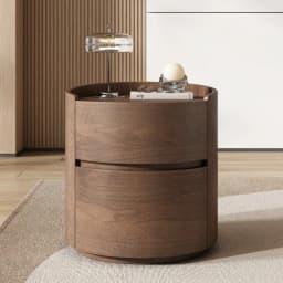 Luxury Solid Wood Bedside Tables,Furniture Nordic Wood Grain Home Living Room Drawer Storage Cabinet Bedroom Bedside Table
