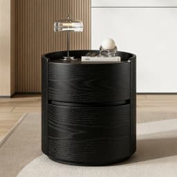 Luxury Solid Wood Bedside Tables,Furniture Nordic Wood Grain Home Living Room Drawer Storage Cabinet Bedroom Bedside Table