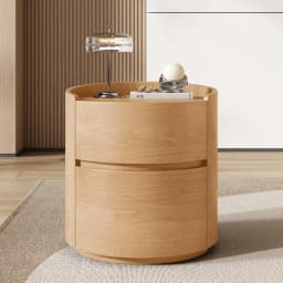 Luxury Solid Wood Bedside Tables,Furniture Nordic Wood Grain Home Living Room Drawer Storage Cabinet Bedroom Bedside Table