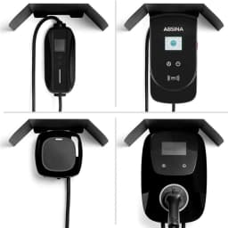 EV Charger Rain Cover Weatherproof EV Charger Cover Charging Station Canopy Wall-Mounted Charging Unit Protective Roof Aluminum