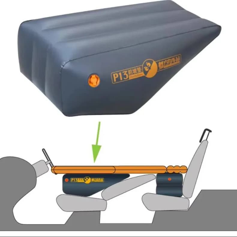 Car Inflatable Mattress Car Gap Filling Pad Rear Seat Footstool Car Travel Camping Air Bed Cushion Trunk Booster Cushion
