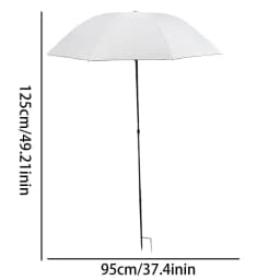 95cm Outdoor Plant Umbrella Foldable Garden Sun Shade Hydrangea Flower UV Protection Canopy Ground Insert for Patio Balcony