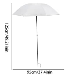 95cm Outdoor Plant Umbrella Foldable Garden Sun Shade Hydrangea Flower UV Protection Canopy Ground Insert for Patio Balcony