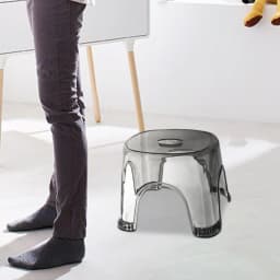 Clear Shower Foot Stool Waterproof and Non-sliptransparent Stool Clear Stool for Bathroom Bedside Small Shower Spaces Corner
