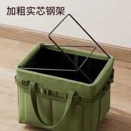 Heavy-Duty Foldable Tool Bag with Side Pocket, Large Capacity Oxford Fabric Organizer for Camping, Car Repair, Construction Work