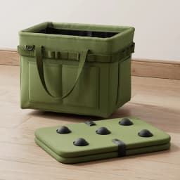 Heavy-Duty Foldable Tool Bag with Side Pocket, Large Capacity Oxford Fabric Organizer for Camping, Car Repair, Construction Work