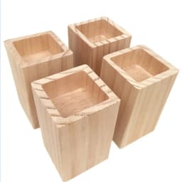 Table Floor Mat Height Increase Solid Wood Bed Legs Table and Chair Sofa Legs Raise the Table Legs Height Increasing Furniture