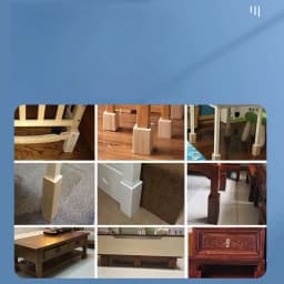 Table Floor Mat Height Increase Solid Wood Bed Legs Table and Chair Sofa Legs Raise the Table Legs Height Increasing Furniture