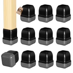 16PCS Square Chair Leg Covers Graphene Floor Protectors Furniture Table Feet Anti-Scratch Non-Slip Pads for Chair And Table Nois