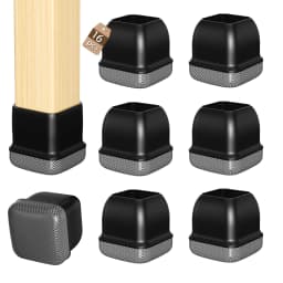 16PCS Square Chair Leg Covers Graphene Floor Protectors Furniture Table Feet Anti-Scratch Non-Slip Pads for Chair And Table Nois
